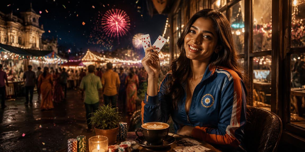 Indian cricket fans using mobile betting apps in night market